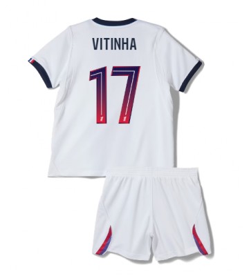 Paris Saint-Germain Vitinha #17 Udebanetrøje Børn 2026-27 Kortærmet (+ Korte bukser)